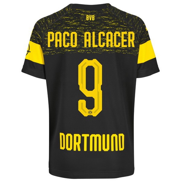 Camiseta Borussia Dortmund 2ª Paco Alcacer 2018/19 Negro